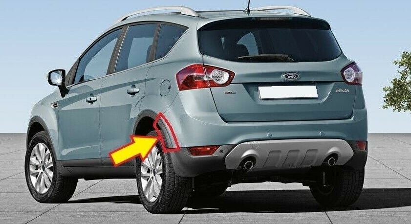 NEW GENUINE FORD KUGA 08-12 REAR BUMPER SIDE GREY MOULDING TRIM LEFT N/S 1496467 - Image 5
