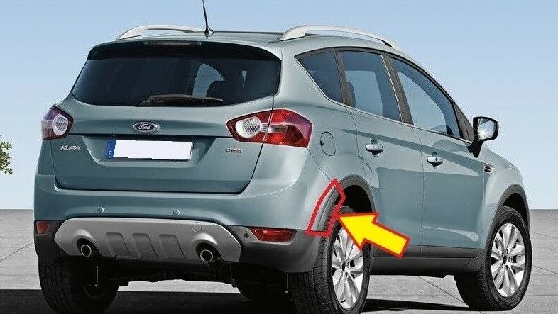NEW GENUINE FORD KUGA 08-12 REAR BUMPER SIDE GREY MOULDING TRIM RIGHT O/S 1494410 - Image 5