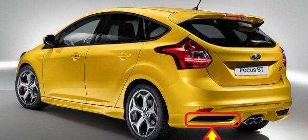 NEW GENUINE FORD FOCUS ST 12-15 REAR BUMPER INSERT COVER GRILL LEFT N/S 1761479 - Image 5