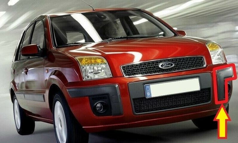 NEW GENUINE FORD FUSION 05-12 FRONT BUMPER INSERT MOULDING TRIM GREY LEFT N/S 1431026 - Image 4