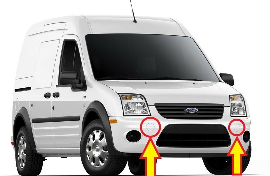 NEW GENUINE FORD TRANSIT CONNECT FRONT BUMPER PRIMED TOW HOOK CAP LEFT RIGHT - Image 5