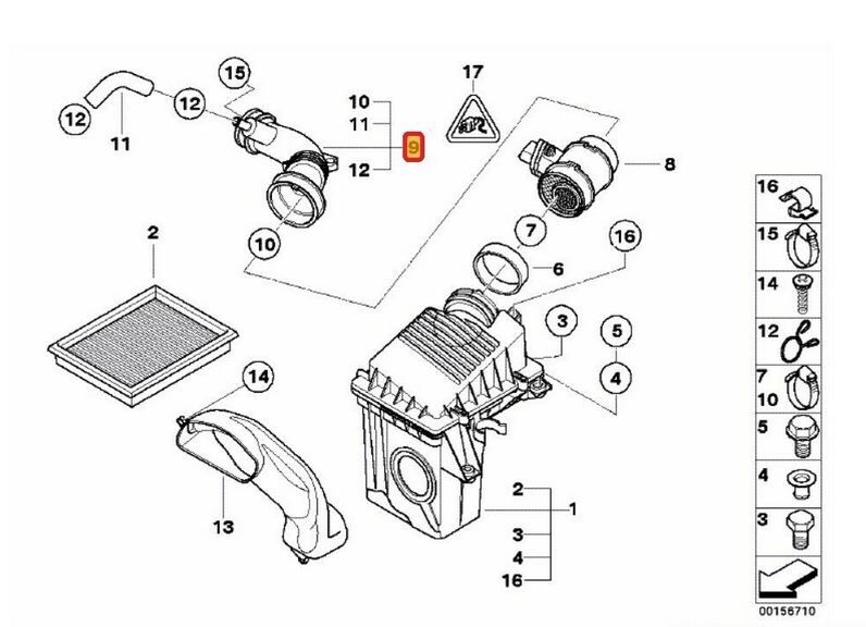 NEW GENUINE MINI ONE D R50 2001-2005 FILTERED AIR PIPE HOSE 13717791129 - Image 4