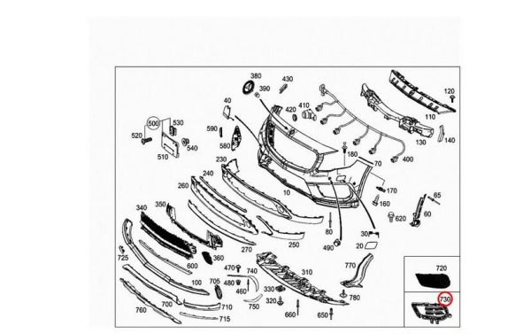 NEW GENUINE MERCEDES BENZ GLA X156 FRONT AMG BUMPER GRILL LEFT N/S A1568858700 - Image 4