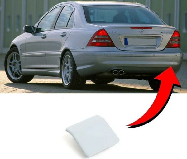 NEW GENUINE MERCEDES BENZ W203 C32 AMG REAR BUMPER TOW HOOK EYE COVER CAP A2038850726 - Image 4