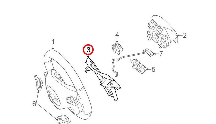 NEW GENUINE MERCEDES BENZ W204 (12-15) C-CLASS SILVER STEERING WHEEL COVER TRIM A09946400139107 - Image 5
