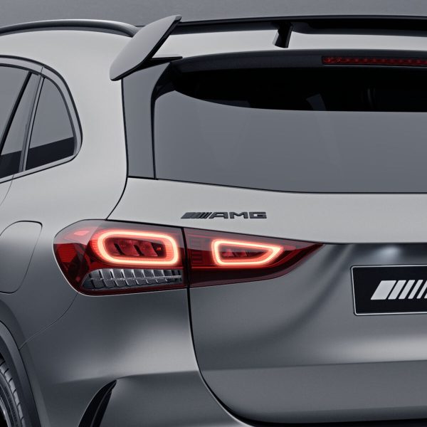 Genuine AMG Night Package Black Gloss Rear trunk lid badge sticker OE logo For Mercedes W247 - Image 2