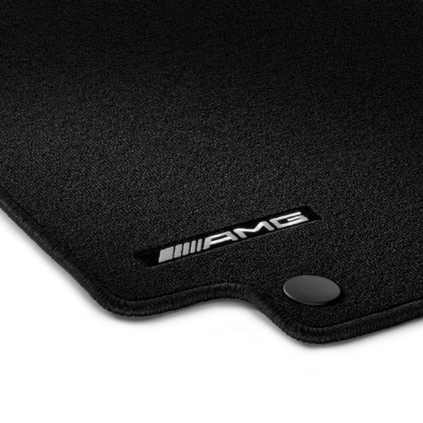 Genuine Black AMG Velour floor mats set 4x Carpets For Mercedes CLS C257 LHD - Image 3