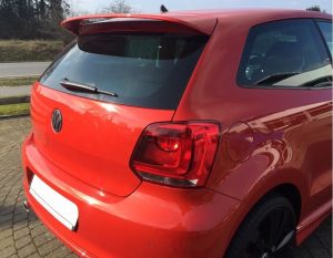 Sport Look Rear door / Roof Spoiler For VW Polo MK5 09-17