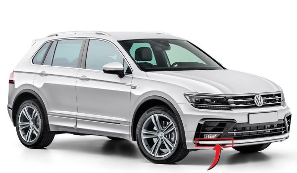 NEW GENUINE VOLKSWAGEN VW TIGUAN R-LINE FRONT BUMPER TRIM MOULDING PRIMED RIGHT 5NA853102BGRU - Image 5