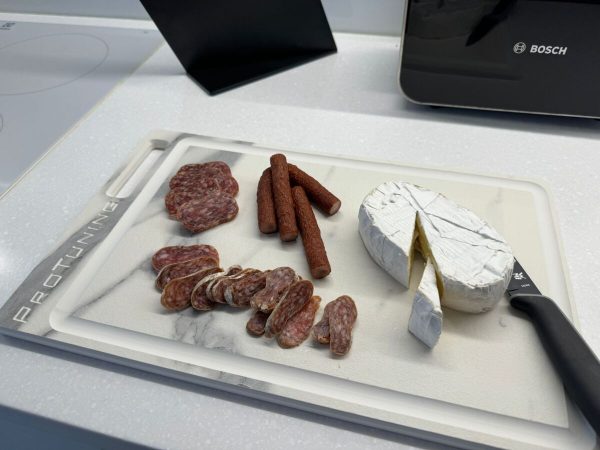 Authentic ProTuning® Chopping / Cutting board 25x40cm. Artificial stone with marble pattern
