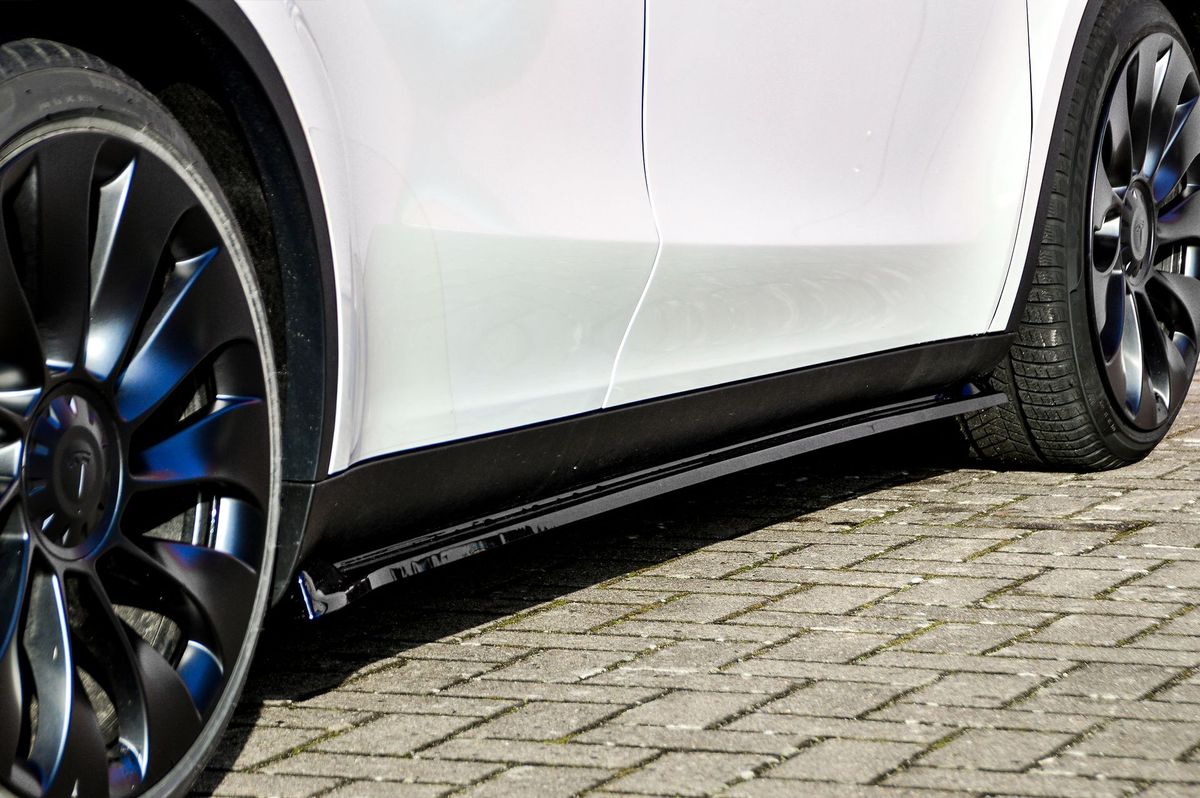 Performance Side skirts addons / Blades / diffusers / sill covers For Tesla Model Y + Performance 2020+ - Image 3