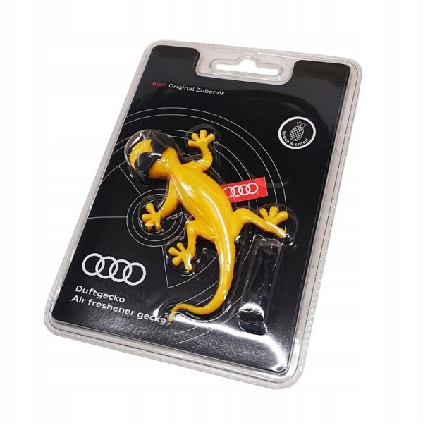 Genuine Audi Quattro Air Freshener Yellow Gecko in Sunglasses Tropical Scent - Image 2